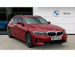Red Used 2021 BMW 320 Sport Line Estate | £26,195 (Fair price)