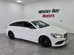 White Used 2018 Mercedes CLA200 AMG line Estate | £14,990 (A bit pricey)