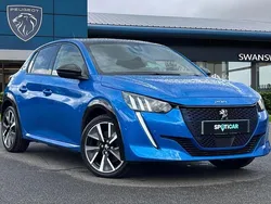 Blue Used 2021 Peugeot e-208 Premium Hatchback | £11,495 (Fair price)