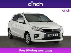 White Used 2020 Mitsubishi Mirage Hatchback | £8,249 (A bit pricey)