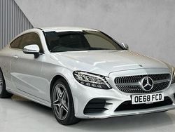 Silver Used 2018 Mercedes C200 AMG line Coupe | £17,780 (Fair price)