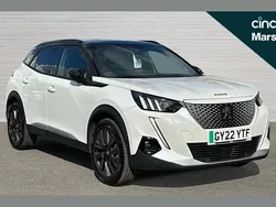 White Used 2022 Peugeot e-2008 Premium SUV | £13,491 (Fair price)