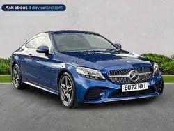 Blue Used 2022 Mercedes C200 AMG line Coupe | £24,799 (A bit pricey)