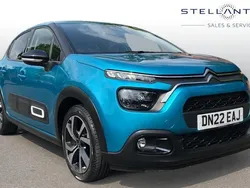 Blue Used 2022 Citroën C3 PureTech Hatchback | £13,397 (Fair price)