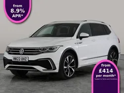 White Used 2022 VW Tiguan Allspace R-line SUV | £27,318 (Expensive)