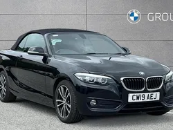 Black Used 2019 BMW 218 Sport Line Cabriolet | £13,995 (Fair price)