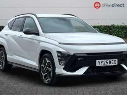 Special solid atlas white Used 2025 Hyundai Kona N Line SUV | £27,340 (Expensive)