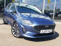 Blue Used 2022 Ford Fiesta Titanium Hatchback | £17,498 (A bit pricey)