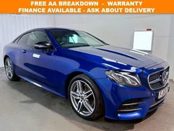 Blue Used 2019 Mercedes E220 AMG line Coupe | £17,995 (Fair price)