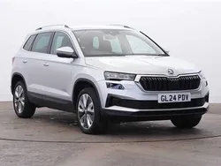 Brilliant silver metallic Used 2024 Skoda Karoq SE L SUV | £21,000 (Fair price)