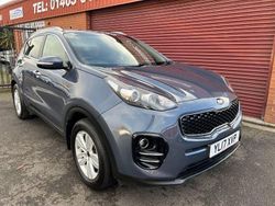 Blue Used 2017 Kia Sportage 2 SUV | £9,989 (Fair price)