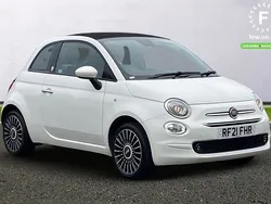 White Used 2021 Fiat 500 Launch Edition Cabriolet | £11,299 (Fair price)