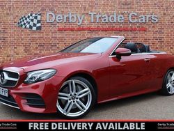 Red Used 2017 Mercedes E400 AMG line Cabriolet | £21,990