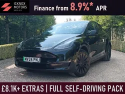 Black Used 2024 Tesla Model Y Long Range SUV | £35,360 (Expensive)