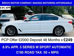White Used 2019 BMW 520 M Sport Sedan | £18,390 (Super price)