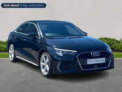 Black Used 2020 Audi A3 S-Line Sedan | £20,701 (Fair price)