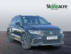 Black Used 2022 VW Tiguan R-line SUV | £24,990 (Good price)