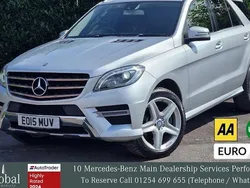 Used 2015 Mercedes ML250 AMG line SUV | £13,995 (A bit pricey)