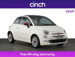 White Used 2022 Fiat 500 Red Hatchback | £9,099 (Fair price)