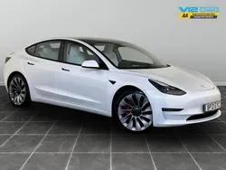 White Used 2021 Tesla Model 3 Performance Sedan | £21,595 (Good price)