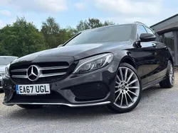 Black Used 2017 Mercedes C220 AMG Line Premium Plus Estate | £13,495 (Fair price)
