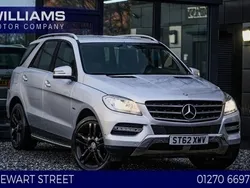 Silver Used 2012 Mercedes ML350 Edition SUV | £9,990 (Fair price)