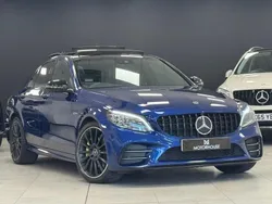 Blue Used 2020 Mercedes C43 AMG Premium Plus Sedan | £26,995 (Fair price)