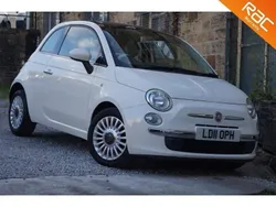 White Used 2011 Fiat 500 Lounge Hatchback | £2,989 (A bit pricey)