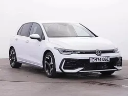 White New 2025 VW Golf VIII R-line Hatchback | £29,490 (Expensive)