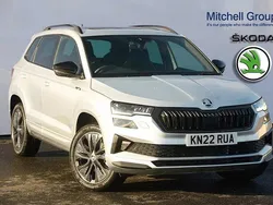 Brilliant silver metallic Used 2022 Skoda Karoq SportLine SUV | £23,995 (Fair price)