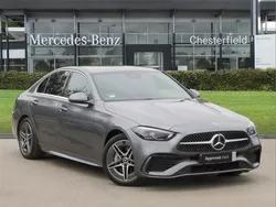Grey Used 2022 Mercedes C200 AMG line Sedan | £28,400 (Fair price)