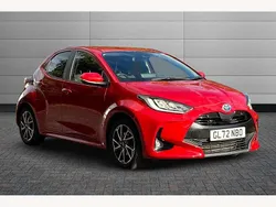 Red Used 2022 Toyota Yaris Hybrid Design Hatchback | £16,595 (Fair price)