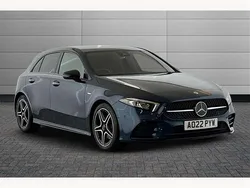 Blue Used 2022 Mercedes A200 AMG Line Premium Hatchback | £24,995 (Expensive)