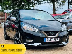 Black Used 2017 Nissan Micra Tekna Hatchback | £5,495 (Good price)