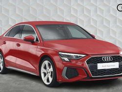 Red Used 2022 Audi A3 S-Line Sedan | £20,500 (Fair price)