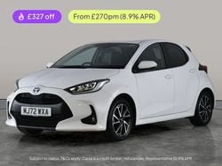 White Used 2022 Toyota Yaris Hybrid Design Hatchback | £16,524 (Fair price)