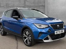 Metallic saphire blue with black roof New 2025 Seat Arona Xperience Lux SUV | £21,590 (Fair price)