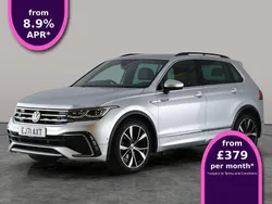 Silver Used 2021 VW Tiguan R-line SUV | £24,248 (Fair price)