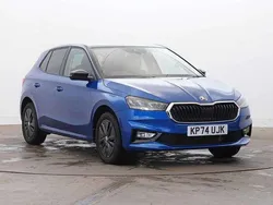 Race blue metallic black magic pearl effect Used 2024 Skoda Fabia Colour Edition Hatchback | £17,263 (Fair price)