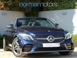 Blue Used 2019 Mercedes C300 AMG Line Premium Cabriolet | £20,495 (Fair price)