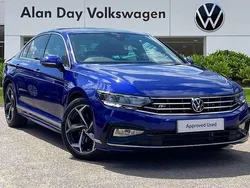 Blue Used 2021 VW Passat R-line Sedan | £19,750 (Fair price)