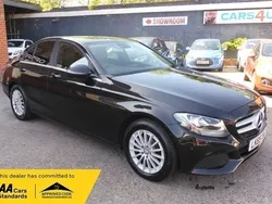 Black Used 2015 Mercedes C220 SE Sedan | £6,590 (Fair price)