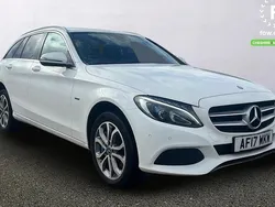 White Used 2017 Mercedes C350e Active Estate | £13,299 (A bit pricey)