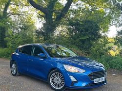 Blue Used 2019 Ford Focus Titanium X Hatchback | £7,495 (Fair price)