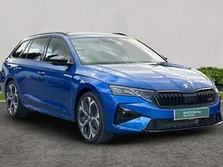 Race blue metallic New 2025 Skoda Octavia vRS Estate | £35,422 (Expensive)