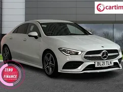 White Used 2021 Mercedes CLA200 AMG line Coupe | £20,750 (Fair price)