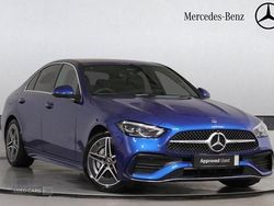 Blue Used 2025 Mercedes C200 AMG line Sedan | £33,995 (Expensive)