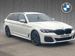 White Used 2023 BMW 520 M Sport Estate | £31,389 (Fair price)