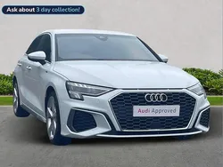 White Used 2023 Audi A3 S-Line Hatchback | £20,358 (Good price)