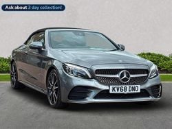 Grey Used 2018 Mercedes C300 AMG Line Premium Plus Cabriolet | £16,949 (Fair price)